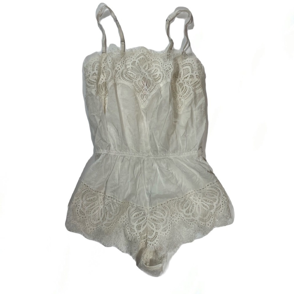 Vintage White Lace Victoria Secret Teddy